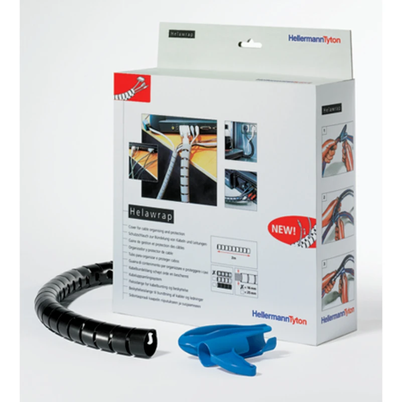HellermannTyton Hellerman HWPP25L2 Cbl Cvr 28.0mmx2m Gry - Image 2