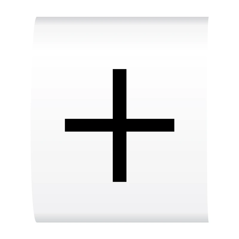 Cablecraft Z-Type Straight-Cut Z11 Cable Marker Black on White Symbol + (Box of 1000)