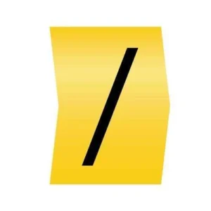 Critchley / Forward Slash G-Type Black On Yellow - H.F. Cable Markers 3-6mm Dia