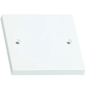Niglon 1 Gang Square Edged Blank Plate