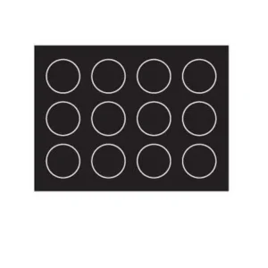 Cablecraft Self-Adhesive Warning Labels - 20 Dia mm - Black (pack=48)