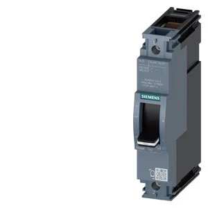 Siemens Circuit Breaker 3VA1 IEC Frame 160 Breaking Capacity Class N Icu=25kA @ 240V 1-Pole, Line Protection TM210, FTFM, In=100A Overload Protection Ir=100A