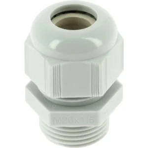 Bizline Plastic Cable Glands ISO/M 20 D 6-12mm IP68 Grey - 10 Pack