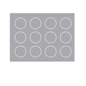 Cablecraft Self-Adhesive Warning Labels - 20mm Dia - Grey (pack=48)