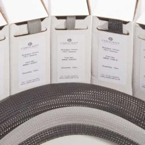 Cablecraft 8mm Mini-Box Braided Sleeve Black - 10m