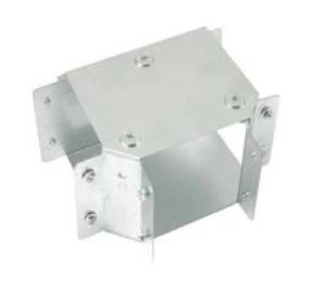 Unistrut Tee 1 Compartment Top Lid Gusset 75X75mm Pre-Galvanised
