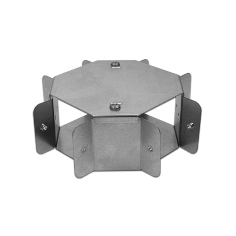 Armorduct Intersection 4 Way Gusset 100X100mm Pre-Galvanised - Image 2