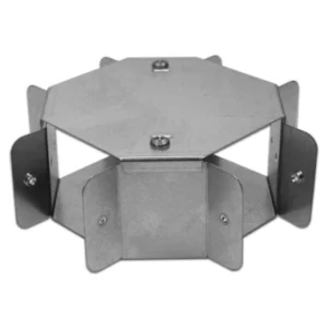 Armorduct Intersection 4 Way Gusset 100X50mm Pre-Galvanised