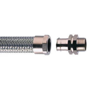 Adaptaflex Connector Type B Swivel Male IP40 M20 Brass Nickel Plated IP40