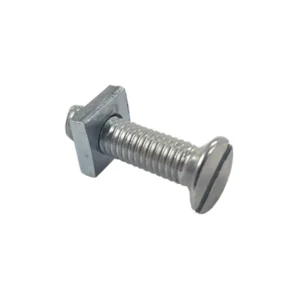 Newlec Gutter Bolt+Nut Countersunk M6 x 12mm Bright Zinc Plated [Pack=200]