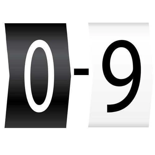 Easi-Lok Numbers 0-9 Colour Coded - Easi-Lok Chevron Cut Cable Markers on Reels 2.8-5mm Dia (reel=1000) - Image 2