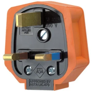 MK Electric Plug Fused 13A Orange