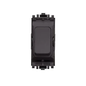 MK Electric Grid Switch 1 Way SP 20A Black