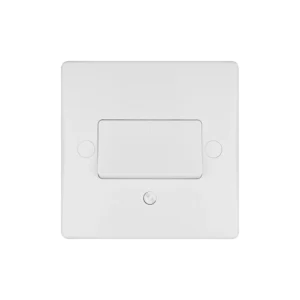 Schneider Electric Plate Switch 1 Gang TP Fan Isolator Moulded 10A White