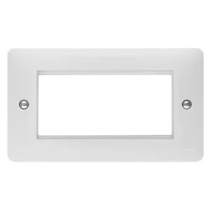 MK Electric Front Plate 4 Module Euro White