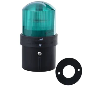 Schneider Electric Ø 70mm tower light, steady, green, IP65, 24 V