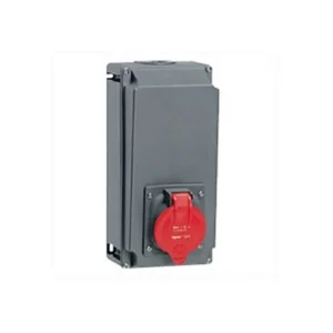 Legrand Socket 3P+E Panel Inclined IP44 32A 415V Red