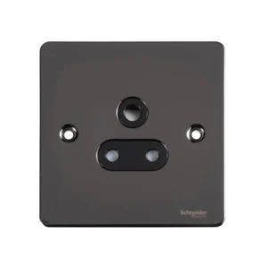 Schneider Electric Ultimate Flat plate, unswitched socket, 1 gang, black nickel