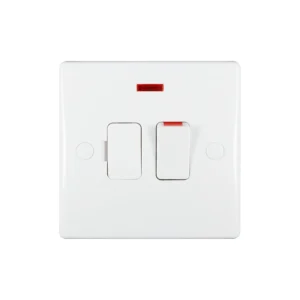 Schneider Electric Ultimate Slimline Switched Fused Connection with Neon 1-Gang 13A 230VAC White