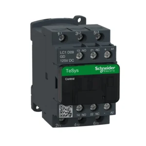 Schneider Electric TeSys D contactor, 3p(3 NO), AC-3, <= 440 V 9A, 125 V DC coil