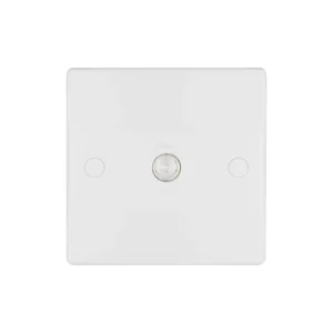 Schneider Electric Ultimate TV/FM Socket Coaxial Slimline 1-Gang White