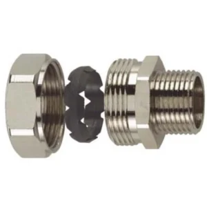 Flexicon Connector External Metric Thread 25mm Brass