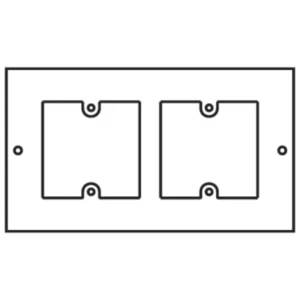 Legrand Faceplate 3 Compartment 2Xlj2 50mm