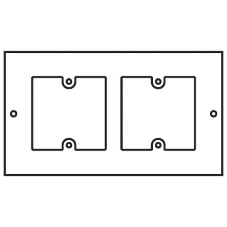Legrand Faceplate 3 Compartment 2Xlj2 50mm - Image 2