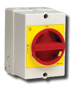 Kraus & Naimer Switch Disconnector Off Main/Emergency 8P IP65 63A Insulated Grey