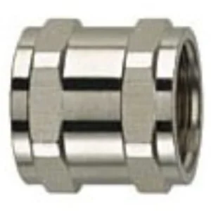 Flexicon Coupler Internal Thread Nickel Plated Brass