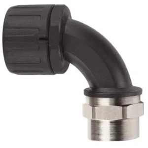 Flexicon Elbow Swivel Brass Internal Thread Black 90°