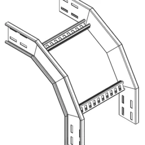Metsec Riser Outside 90° For Heavy Dty Ladder 600X125mm Hot Dipped Ga