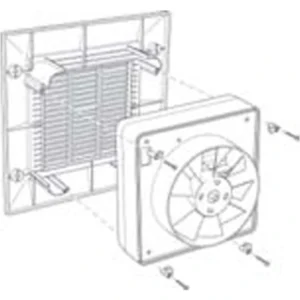 Manrose Fan Extractor Automatic 230mm 9In Internal Shutters