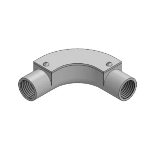 Metpro Galvanised Steel Inspection Bend 25mm