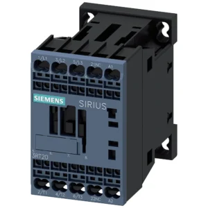 Siemens Contactor, AC-3, 12 A/5.5 KW/400 V, 3-Pole, 230 V AC, 50/60 Hz, 1 NC, Spring-Type Terminal