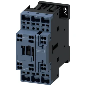 Siemens Contactor, AC-3, 32 A/15 KW/400 V, 3-Pole, 110 V AC/50 Hz, 1 NO+1 NC, Spring-Type Terminal