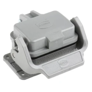 Harting Housing Bulkhead Mounted Grey Thermoplastic Cover IP65