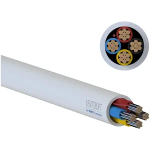 Ventcroft White Union Pro Alarm Screened Cable 4-Core 100m Reel