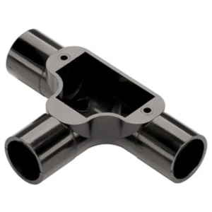 MK Electric Tee Inspection 20mm Black PVC-U