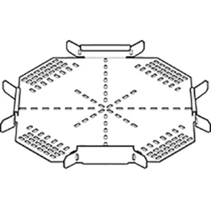 Legrand Intersection 4 Way Crosspiece 450mm Hot Dipped Galvanised