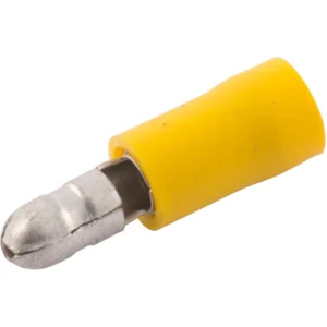 SWA Terminal Bullet Male PreInsulated 5mm Bullet Nylon/Yellow Copper Pack