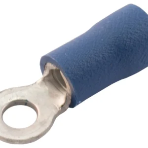 SWA Terminal Ring PreInsulated 4.3mm Hole Nylon/Blue Copper
