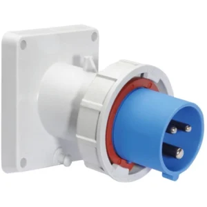 CEENorm Appliance Inlet Panel 2P+E IP67 16A 240V Blue