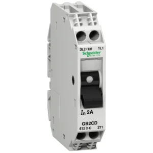 Schneider Electric Control Circuit Breaker GB2 Thermal-Magnetic 4A Single Pole + Neutral