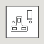 Wandsworth Socket Interior 1 Gang SP Switched 13A Polished Brass Rear Entry
