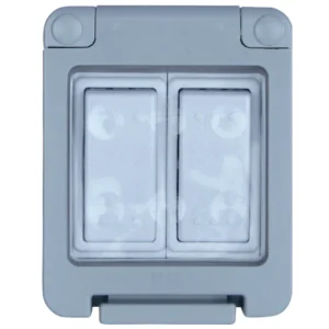 Newlec Weatherproof 2 Gang 2 Way Ip55 10Ax Switch