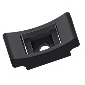 HellermannTyton Overlapping Curved Screw Cable Fixing Mount Polyamide 25 x 17mm Black