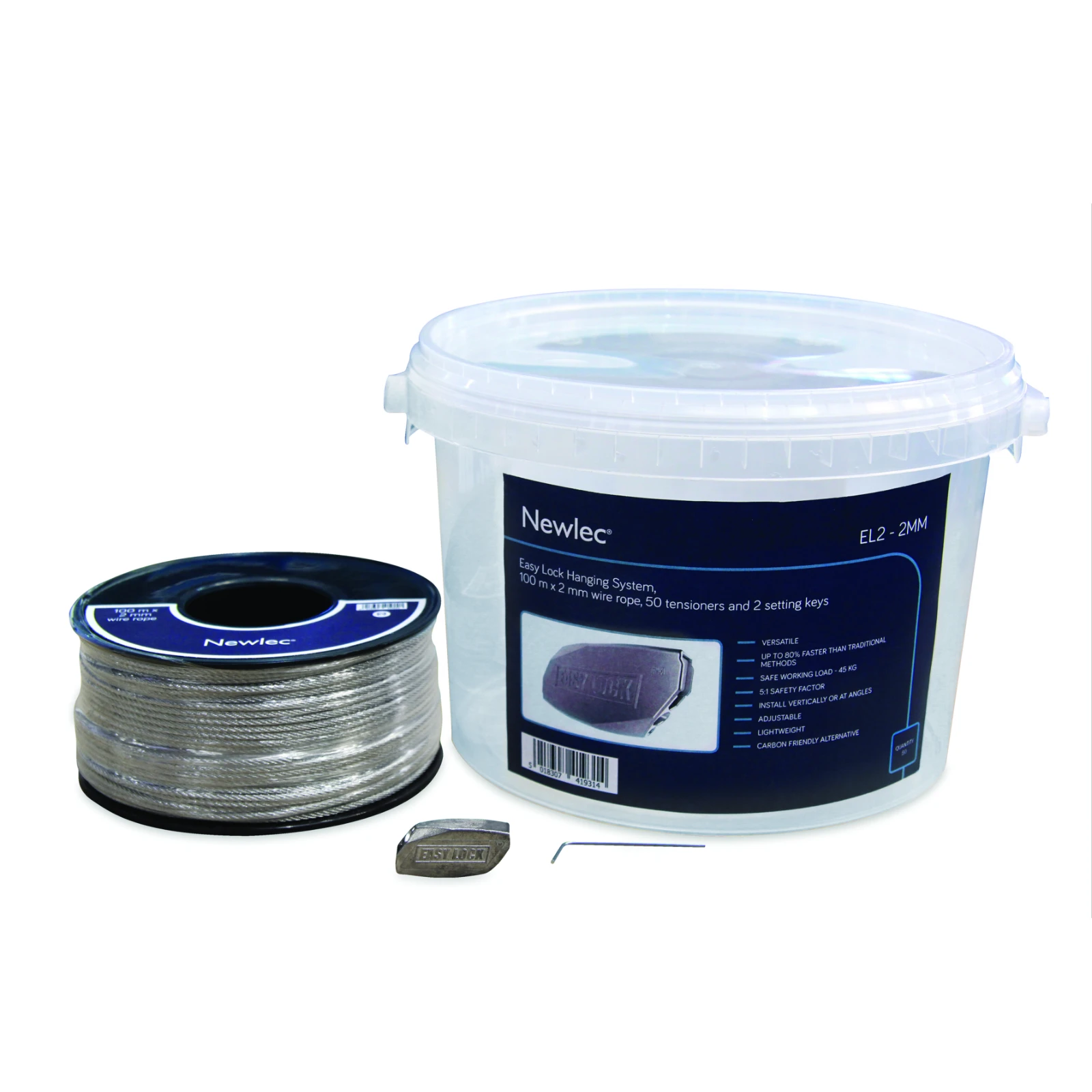 Newlec Wire Suspension Complete System Kit 100m