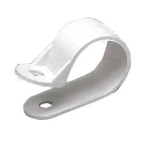 MK Electric Clip Round Conduit 20mm White PVC-U