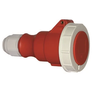 Newlec Industrial Power Connector Female Screw 3P+N+E 16A 415V IP67 Red - Image 2